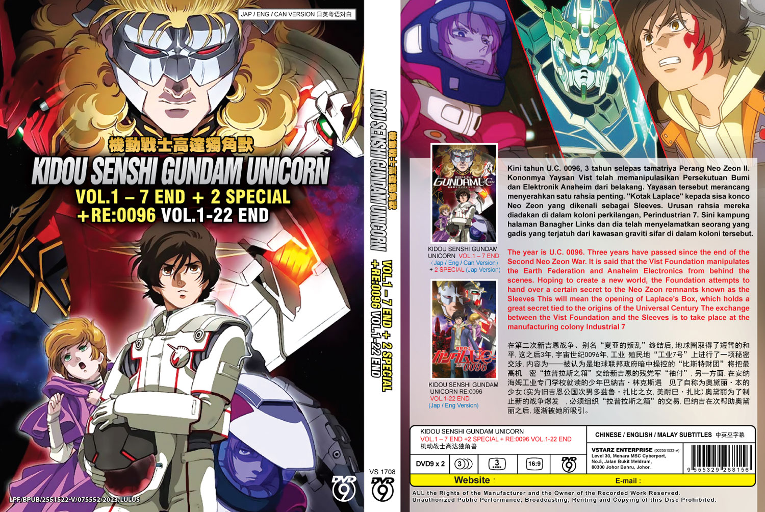 Kidou Senshi  Gundam Unicorn 1-7 +2 Special +Re:0096 - Image 4