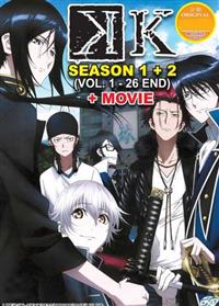 K (Season 1 + 2) Anime DVD (2012~2015) Complete Box Set English Sub