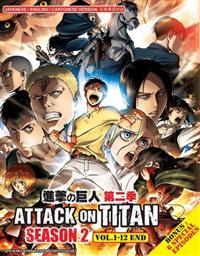 Attack On Titan (Season 2) Anime DVD (2017) Complete Box Set English Dub