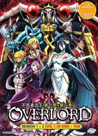 Overlord (Season 1~2) Anime DVD (2015~2017) Complete Box Set English Dub