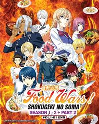 Food Wars: Shokugeki no Soma (Season 1~3 + Part 2) Anime DVD (2015~2018) Complete Box Set English Sub