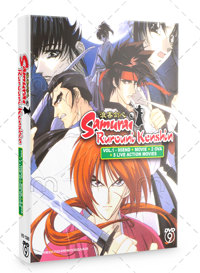 Samurai  Rurouni Kenshin TV Series + Movie +2 OVA + 5 Live Action Movies Anime DVD (1996-2012) Complete Box Set English Dub