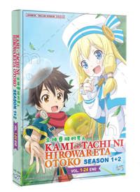 Kami-tachi ni Hirowareta Otoko Season 1+2 Anime DVD (2022) Complete Box Set English Dub