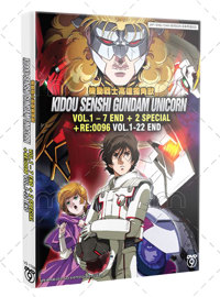 Kidou Senshi  Gundam Unicorn 1-7 &plus;2 Special &plus;Re:0096 Anime DVD (2014) Complete Box Set English Dub