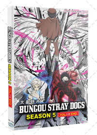 Bungou Stray Dogs 5th Season Anime DVD (2023) Complete Box Set English Dub