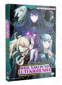 Maou Gakuin no Futekigoush Season 1+2 Part 1 Anime DVD (2023) Complete Box Set English Dub