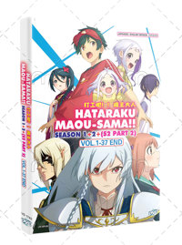 Hataraku Maou-sama!! Season 1+2 +(S2 Part 2) Anime DVD (2023) Complete Box Set English Dub