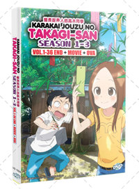 Karakai Jouzu no Takagi-san Season 1~3 +Movie+OVA Anime DVD (2018~2023) Complete Box Set English Dub