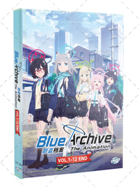 Blue Archive the Animation Anime DVD (2024) Complete Box Set English Sub