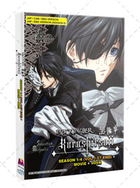 Black Butler- Kuroshitsuji (Season 1-4 + Movie + 9 OVA) Anime DVD (2024) Complete Box Set English Dub