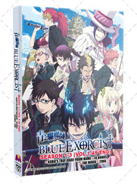 Blue Exorcist Season 1-3 +KURO'S TRIP AWAY FROM HOME+OVA+Movie Anime DVD (2011-2024) Complete Box Set English Dub