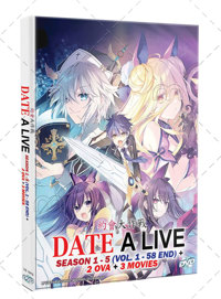 Date A Live Season 1~5 + 2 OVA + 3 Movies Anime DVD (2013~2024) Complete Box Set English Dub