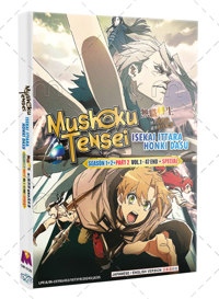 Mushoku Tensei: Isekai Ittara Honki Dasu Season 1+2 Part 2 + Special Anime DVD (2024) Complete Box Set English Dub