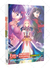 Fate/stay night Season 1+2+Unlimited Blade Works+ 4 Movies + 3OVA Anime DVD (2024) Complete Box Set English Dub