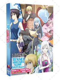 Tensei shitara Slime Datta Ken Season 1-3 + TENSURA NIKK + MOVIE + 8OVA Anime DVD (2018-2024) Complete Box Set English Dub