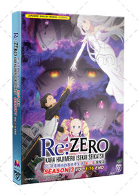 Re:Zero kara Hajimeru Isekai Seikatsu 3rd Season Anime DVD (2025) Complete Box Set English Dub