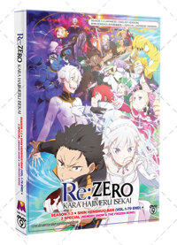 Re:Zero kara Hajimeru Isekai Seikatsu Season 1-3 + 2 Special Anime DVD (2016-2025) Complete Box Set English Dub