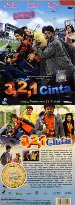 321 Cinta Malay Movie DVD English Sub